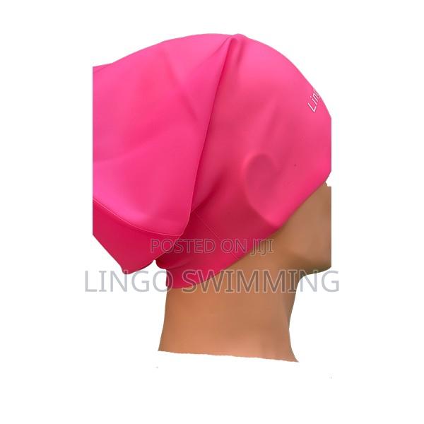 Big Size Swim Cap- Pink (Xl)