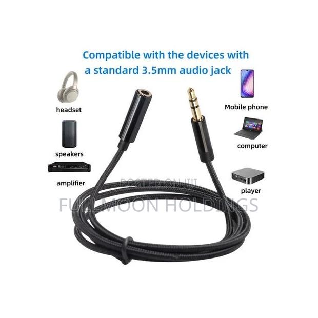 3.5mm Male to Female Audio Extension Cord for Phones Tablets · Photo 2