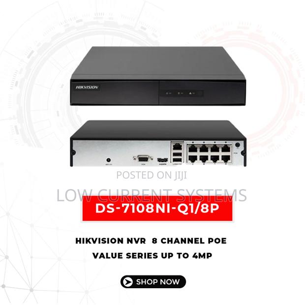 Hikvision NVR 8 Channel Poe Network Video Recorder Ds-7108ni-Q1/8p/M · Photo 1