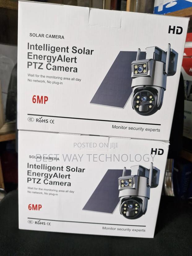 Dual Lens PTZ Solar Camera 6mp Ubox · Photo 2