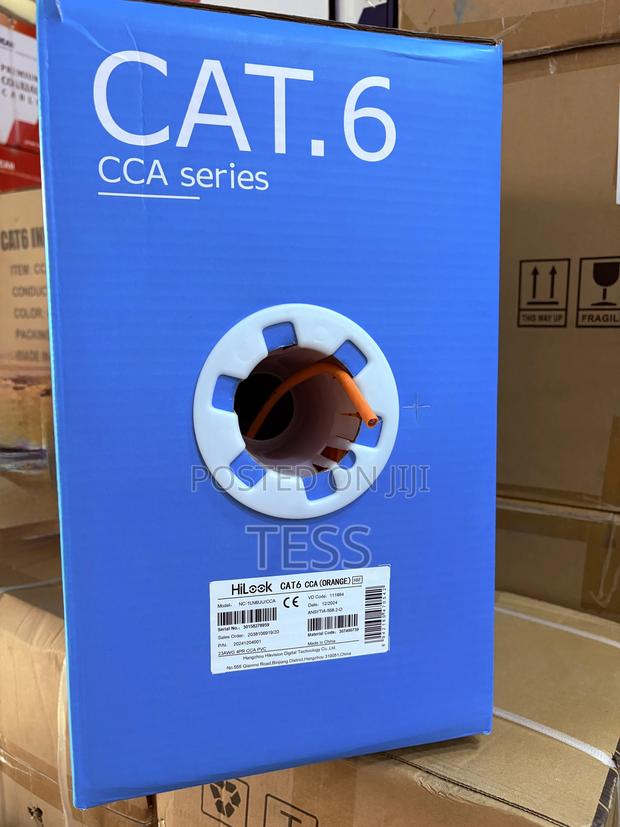 Hilook/Hikvision Cat6 Cable (Cca,0.57mm) 305m Ds-1ln6uu/Cca · Photo 1