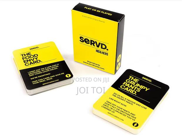 Servd. His Hers Card Game · Photo 1