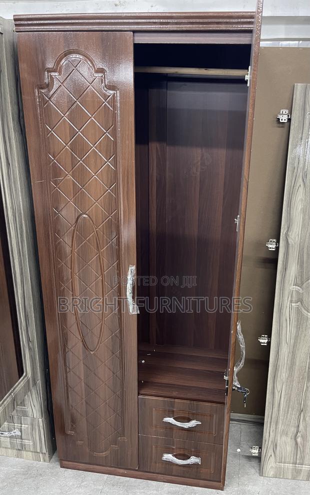 Modern Foreign Two Door Wardrobe With Mirror and Drawers · Photo 1