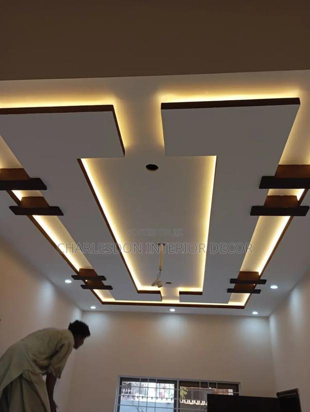 Quality P O P, TV Stand, Arc Design, Skimming, Wall Design · Photo 8