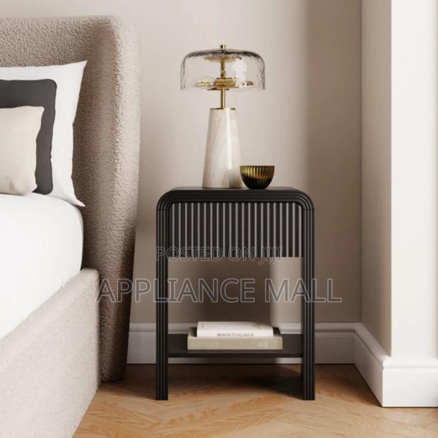 Bedside Table Drawer and Shelf Press-to-Open Uk · Photo 1