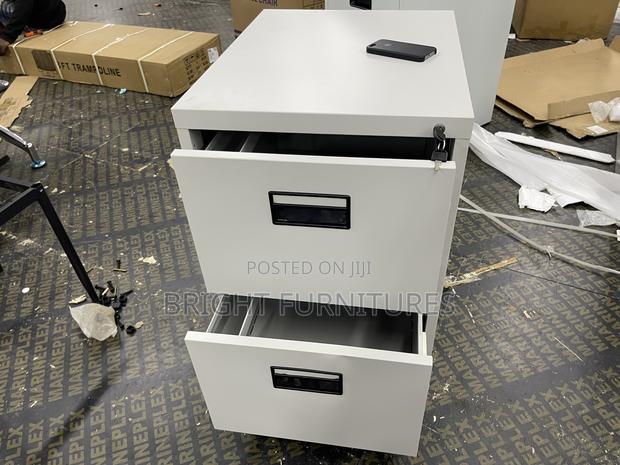 Modern Home Office 2 Drawer Vertical Metal Storage Cabinet · Photo 5