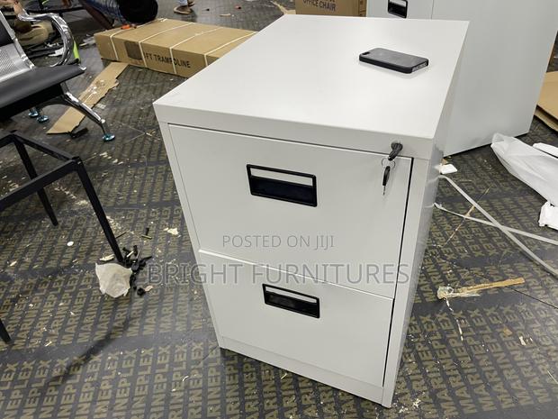 Modern Home Office 2 Drawer Vertical Metal Storage Cabinet · Photo 2