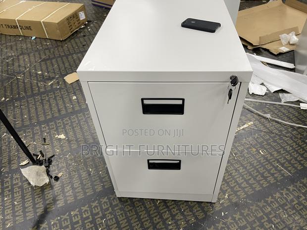 Modern Home Office 2 Drawer Vertical Metal Storage Cabinet · Photo 3