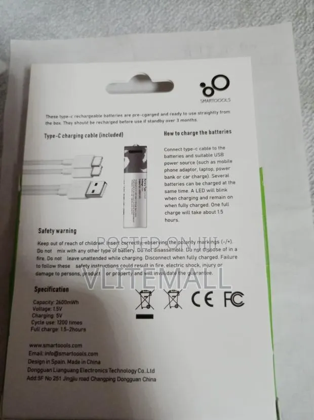 Aa 1.5v Rechargeable Battery · Photo 1
