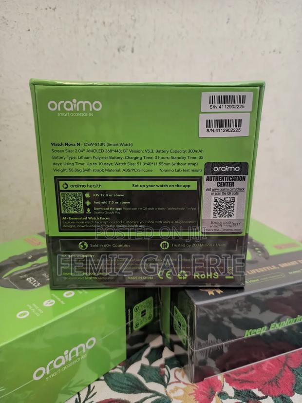 Oraimo Watch Nova N 2.5d Curved Glass Smart Watch · Photo 2