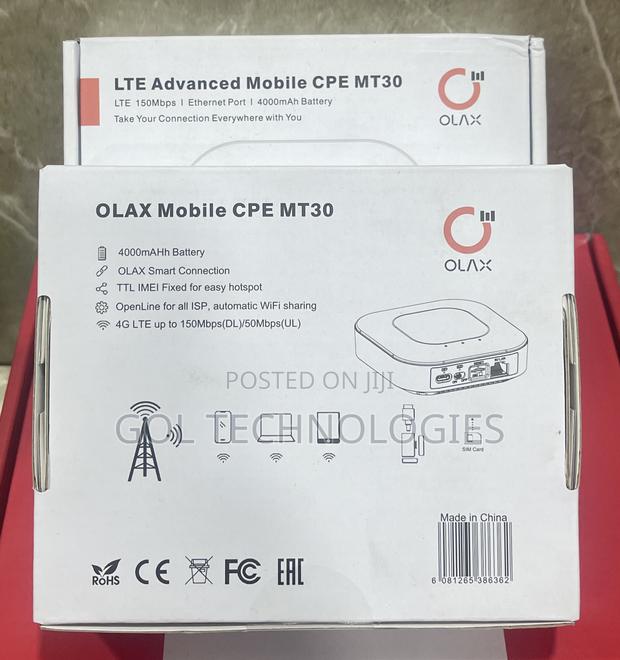 Olax Mobile Cpe Mt30 4g Universal Roiter 4000mahh Battery · Photo 3