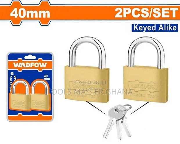 2pcs Key-alike Brass Padlock Set # Wpdt442 · Photo 1