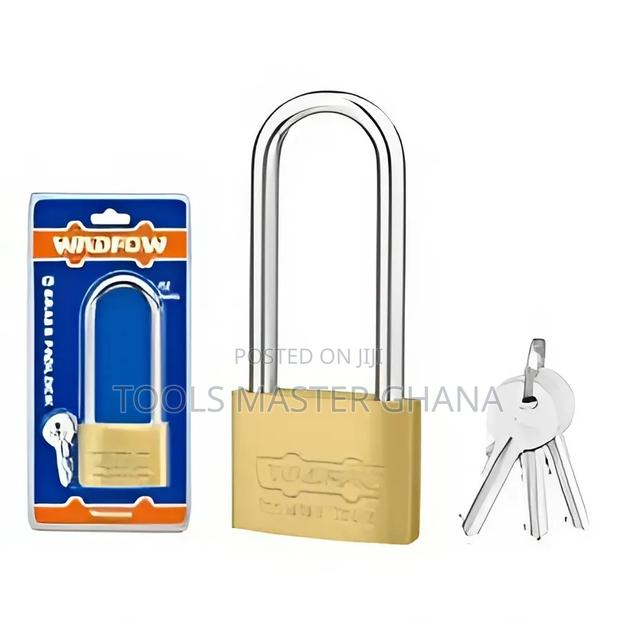 Long Shackle Brass Padlock # Wpd2460 · Photo 1