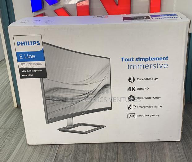 Philips E Line 32”Curved LCD Monitor · Photo 1