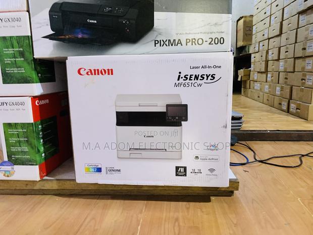 With LCD Touchscreen Displays Canon Isensys Mf651cw Printer · Photo 1