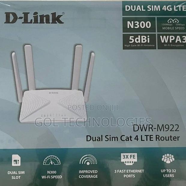 Dlink 4g Universal Wireless N300 Dual Sim 4g Lte Router · Photo 3