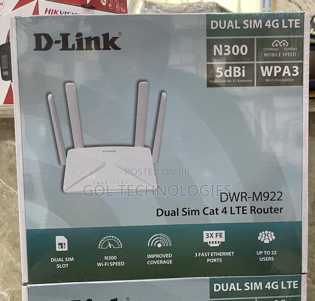 Dlink 4g Universal Wireless N300 Dual Sim 4g Lte Router · Photo 1