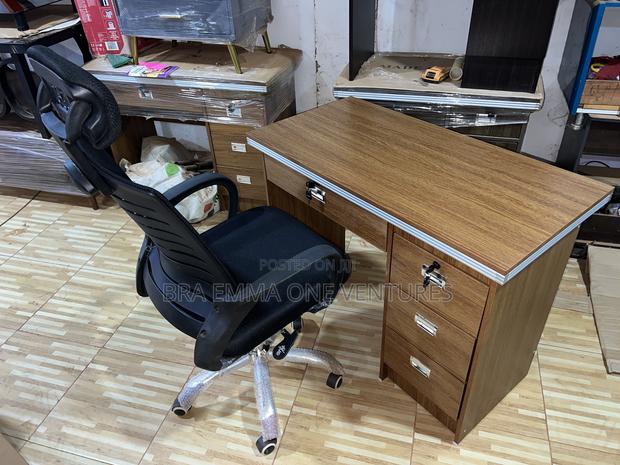 120x50cm Brand New Table With Drawers and Chair · Photo 2