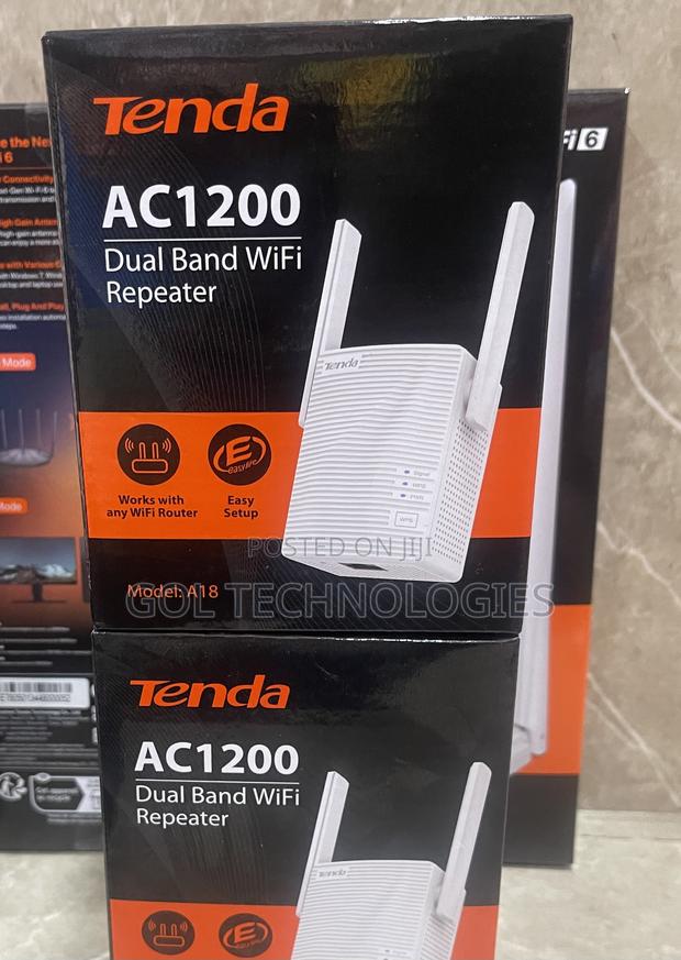 Wifi Range Extender Tenda Ac1200 A18 Dual Band Wifi Repeater · Photo 1