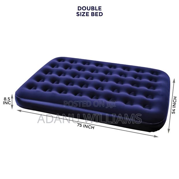 Inflatable Flocked Double Size Airbed With Pump · Photo 2