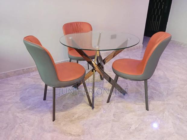 Glass Dinning Set 3chairs · Photo 2