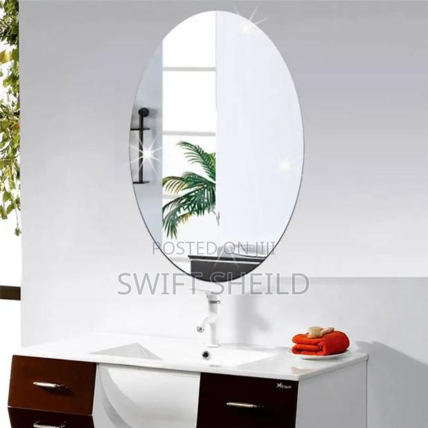 Oval Shape Acrelic Mirror Very Clear for Decor 60 X 40cm · Photo 1
