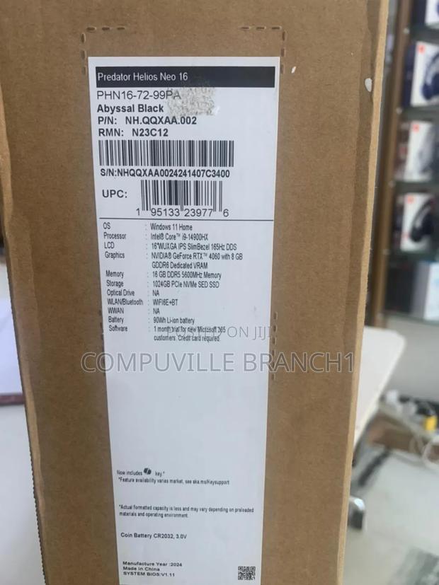 New Laptop Acer Predator Helios Neo 16 16GB Intel Core I9 SSD 1T · Photo 3