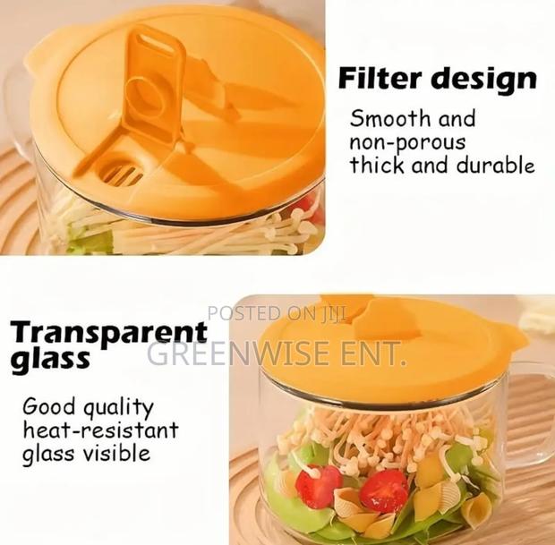 High Borosilicate Glass Bento Box With Lid Handle · Photo 2