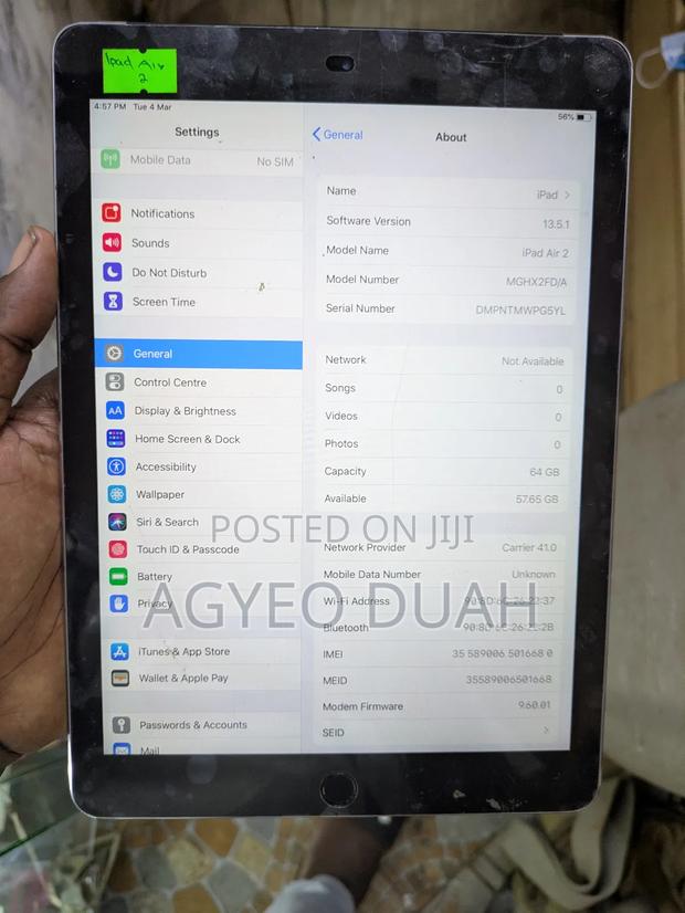Apple iPad Air 2 64 GB Gray · Photo 1