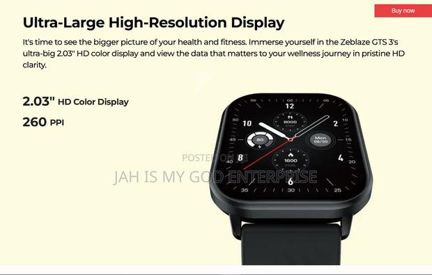 Zeblaze Gts 3 Waterproof Smartwatch · Photo 3
