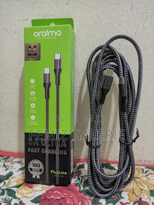 Oraimo Plusline 3m 5a C-to-C Cable · Photo 2