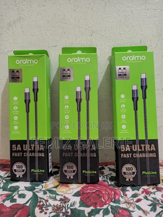 Oraimo Plusline 3m 5a C-to-C Cable · Photo 1
