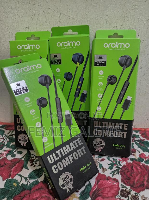 Oraimo Halo Airy Type-C Half in-Ear Wired Headphones · Photo 3