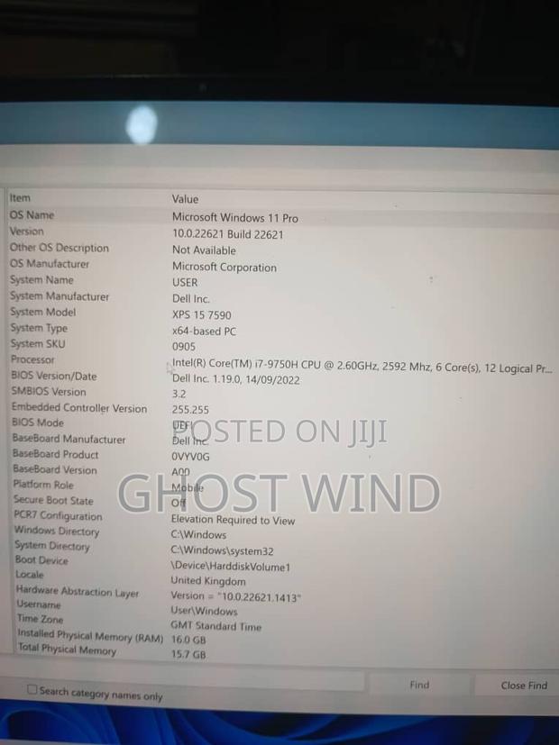 Laptop Dell XPS 15 16GB Intel Core I7 SSD 512GB · Photo 4