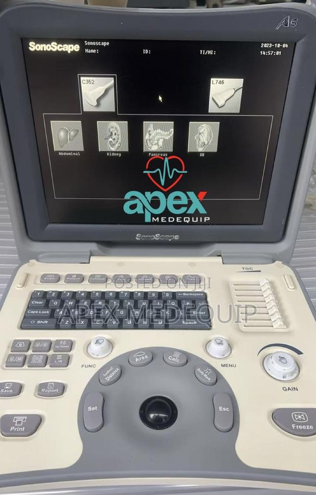 Sonoscape A6 Portable Ultrasound Machine + 2 Probes · Photo 1