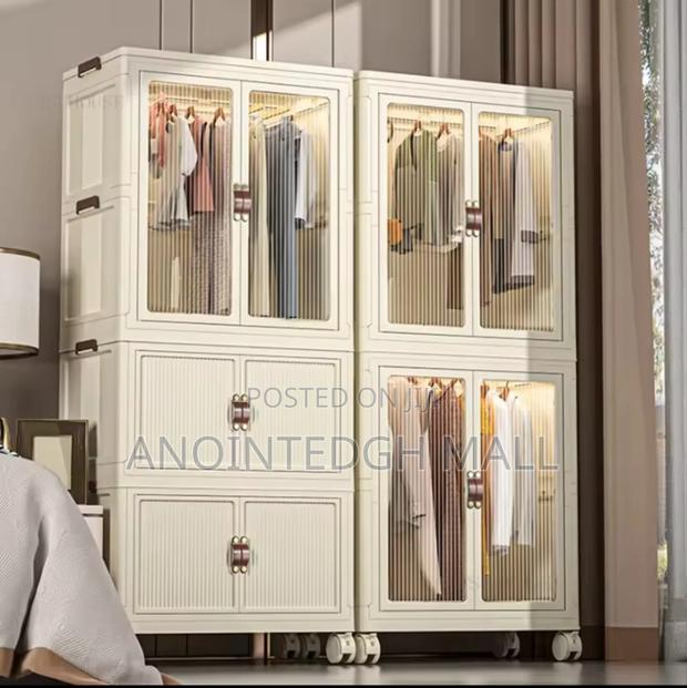 Modern Multi-layer Wardrobe - Gray · Photo 1