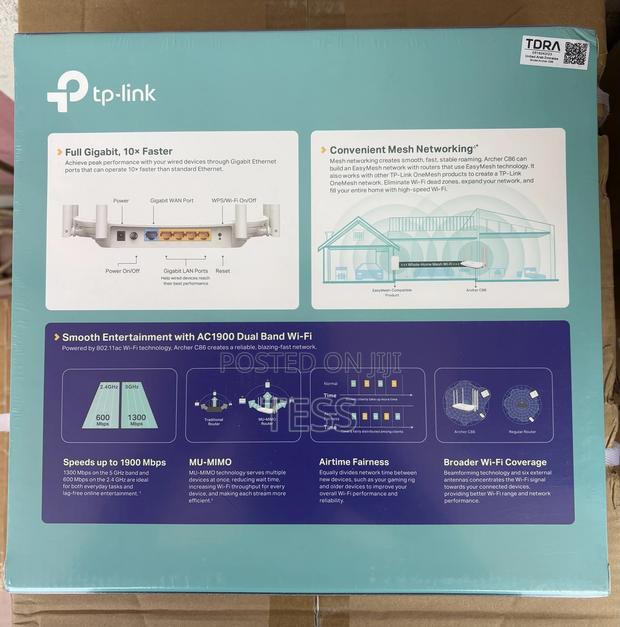 Tp-Link Archer C86 Dual Band Gigabit Wireless Wi-Fi Router · Photo 2