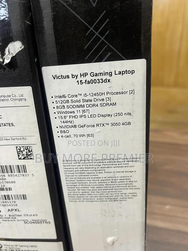 New Laptop HP Victus 15 8GB Intel Core i5 SSD 512GB · Photo 2