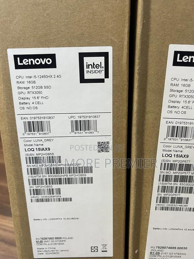 New Laptop Lenovo LOQ 15IRH8 16GB Intel Core i5 SSD 512GB · Photo 2