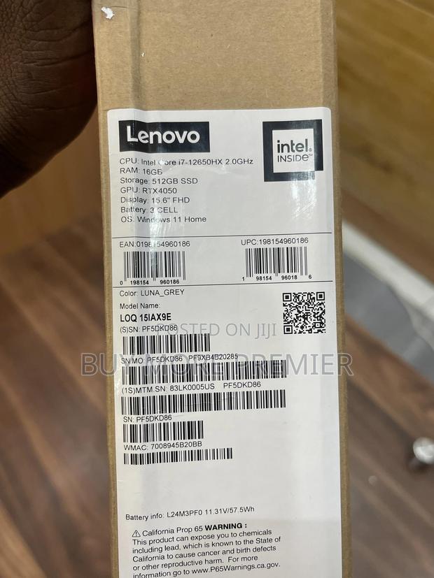 New Laptop Lenovo LOQ 15ARP9 16GB Intel Core i7 SSD 512GB · Photo 2