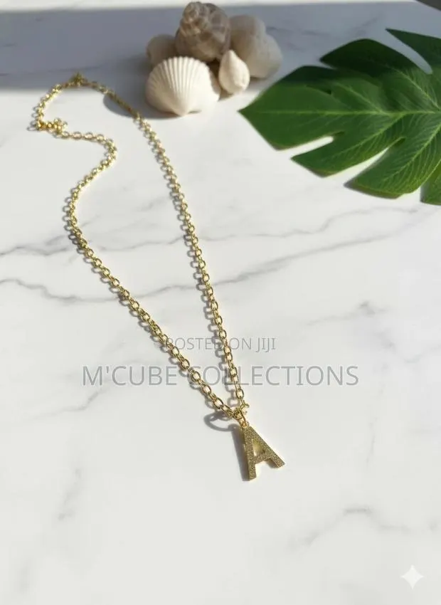 Gold Initial "A" Necklace · Photo 1