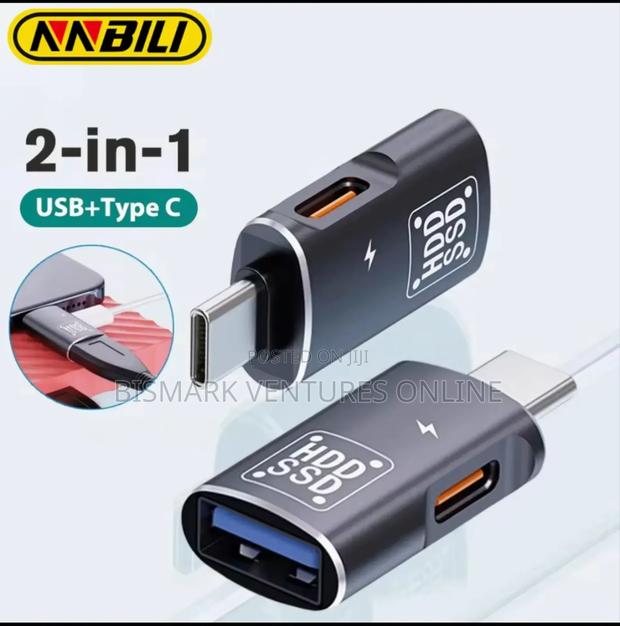 2in1 Usb-C Type-C to Usb 3.0 Female Otg Dc Power Adapter · Photo 1