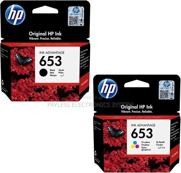 Hp 653 Ink Cartridges for Hp Printer · Photo 1