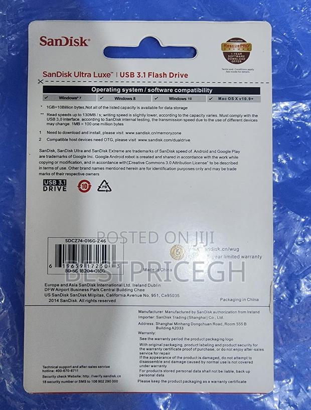 Sandisk Luxe Usb 3.1 Flash Drive 16gb · Photo 2