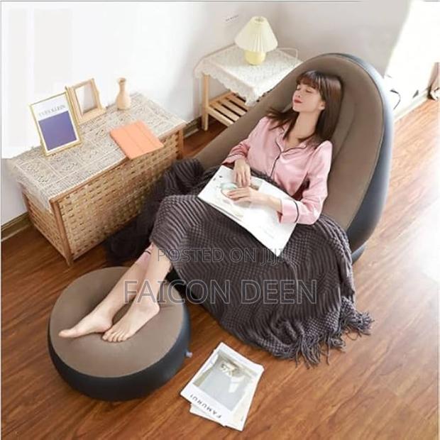 Original and Leak -Resistant Air Sofa Chairs + Free Pump · Photo 1