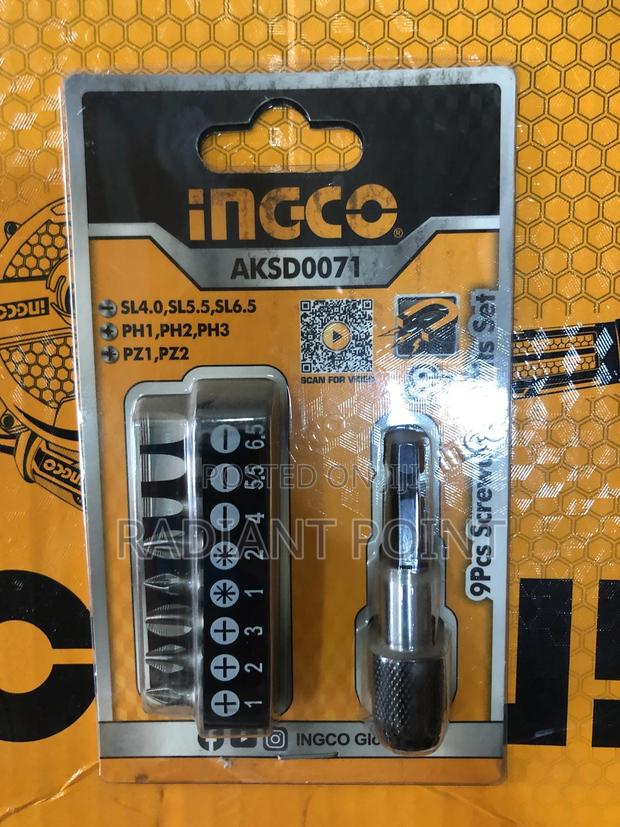 Ingco Screwdriver Bits Set (9pcs) · Photo 1