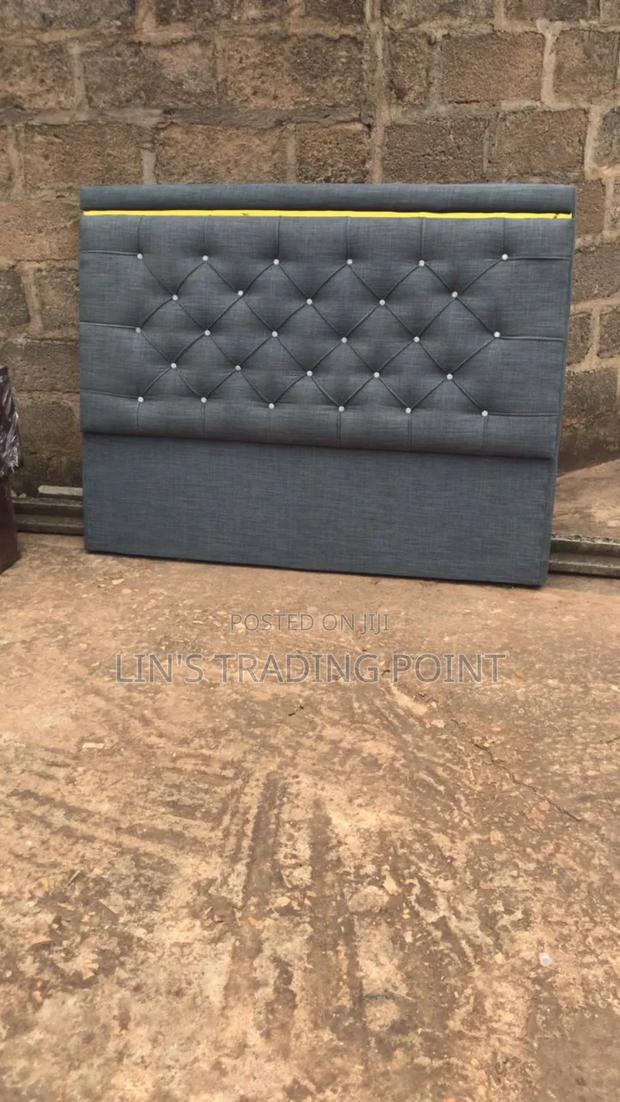 Quality Gray Double Bed Frame/ Suede Fabric · Photo 2