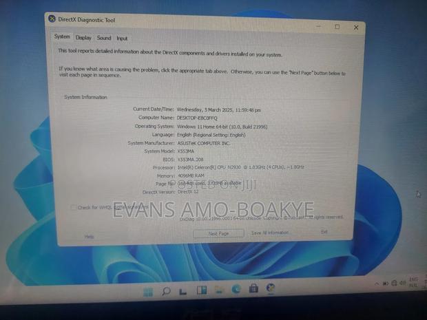 Laptop Asus X553MA 4GB Intel Celeron SSD 256GB · Photo 2