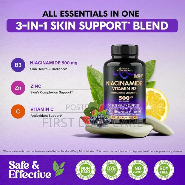 Nutra Harmony Niacinamide Vitamin B3 With Zinc Vitamin C · Photo 5