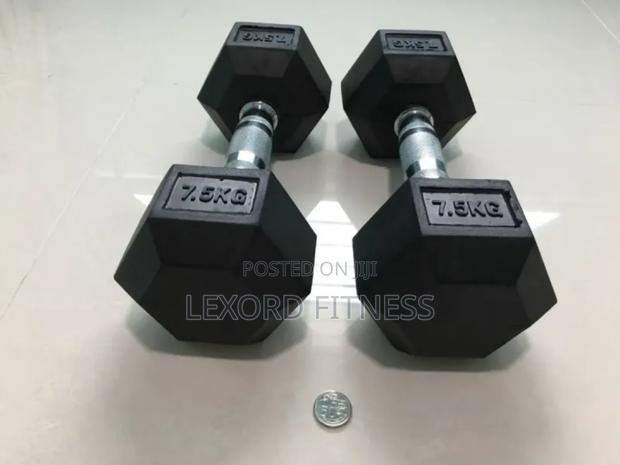 Hex Dumbbell 7.5kg Pair · Photo 1